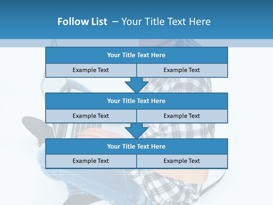 A Young Man Sitting On The Floor Using A Laptop Computer PowerPoint Template