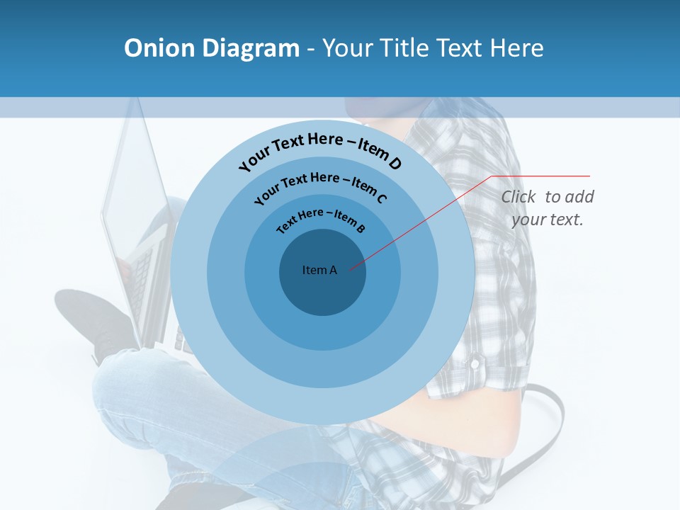 A Young Man Sitting On The Floor Using A Laptop Computer PowerPoint Template