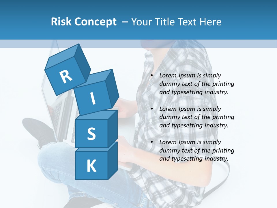 A Young Man Sitting On The Floor Using A Laptop Computer PowerPoint Template