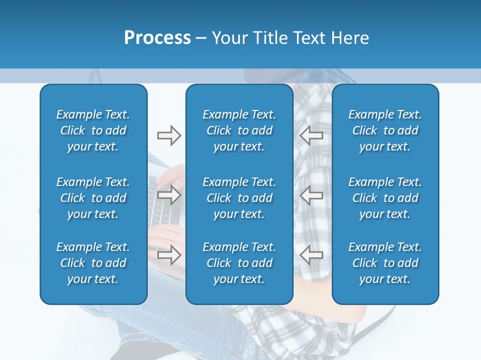 A Young Man Sitting On The Floor Using A Laptop Computer PowerPoint Template