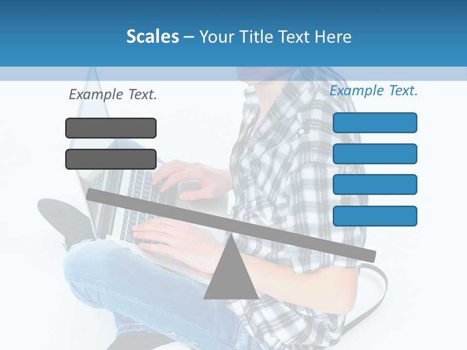 A Young Man Sitting On The Floor Using A Laptop Computer PowerPoint Template
