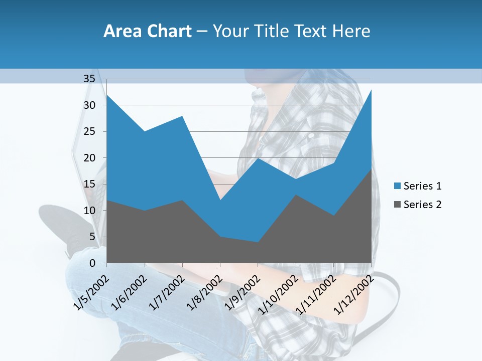 A Young Man Sitting On The Floor Using A Laptop Computer PowerPoint Template