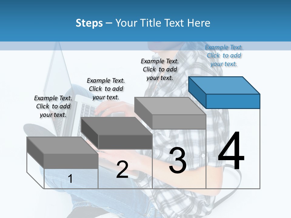 A Young Man Sitting On The Floor Using A Laptop Computer PowerPoint Template
