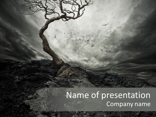 Environment Sorrow Moody PowerPoint Template