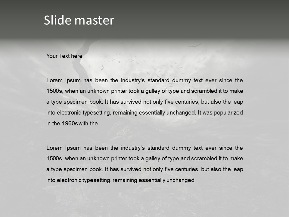 Environment Sorrow Moody PowerPoint Template