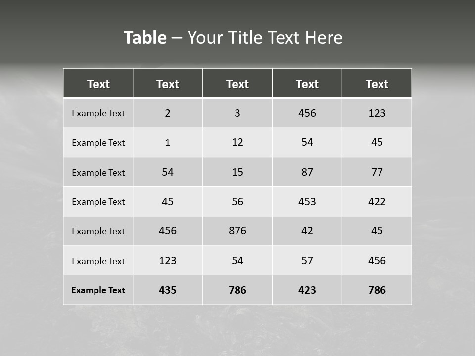 Environment Sorrow Moody PowerPoint Template