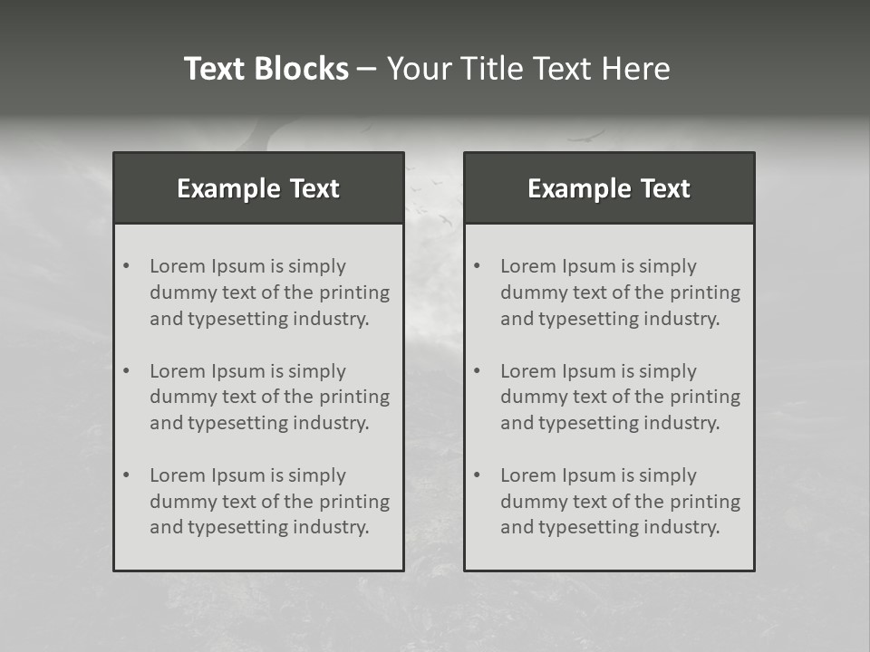 Environment Sorrow Moody PowerPoint Template