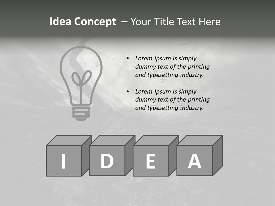 Environment Sorrow Moody PowerPoint Template