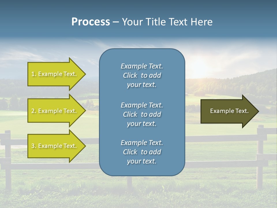 Golf Blue Saturated PowerPoint Template