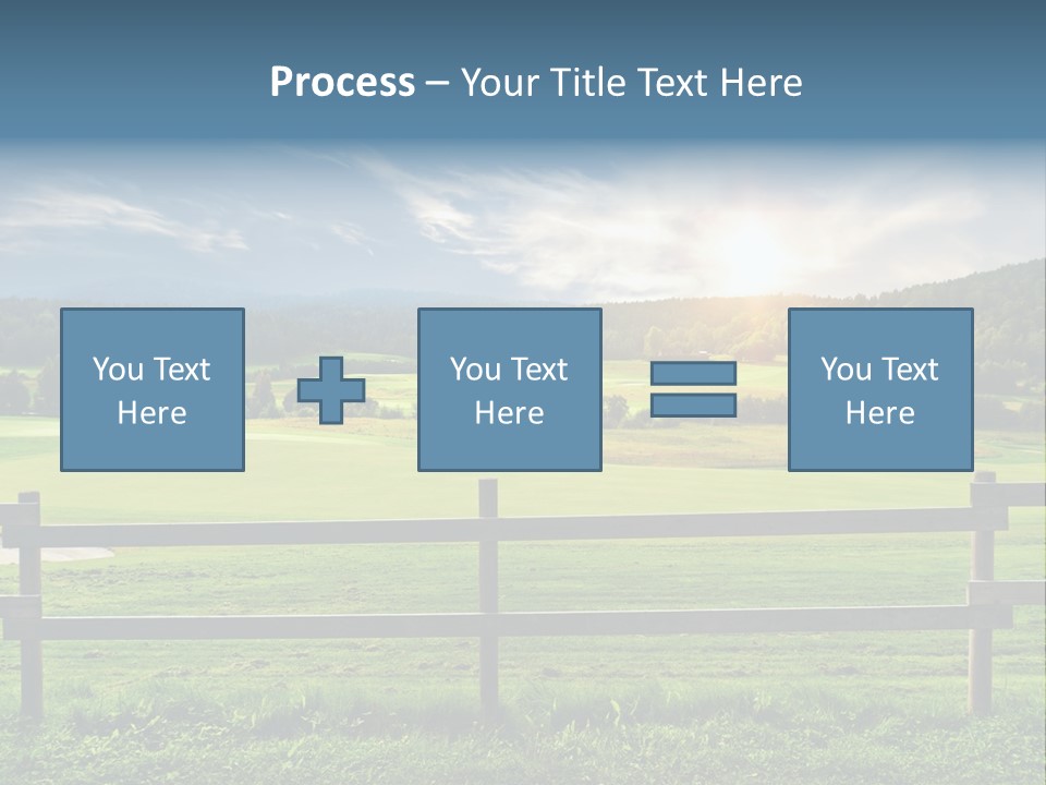 Golf Blue Saturated PowerPoint Template