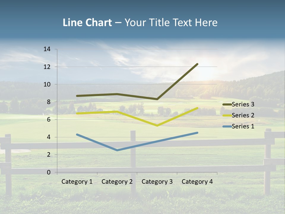 Golf Blue Saturated PowerPoint Template