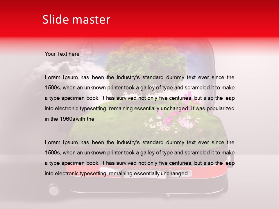 Rural Safari Pasture PowerPoint Template