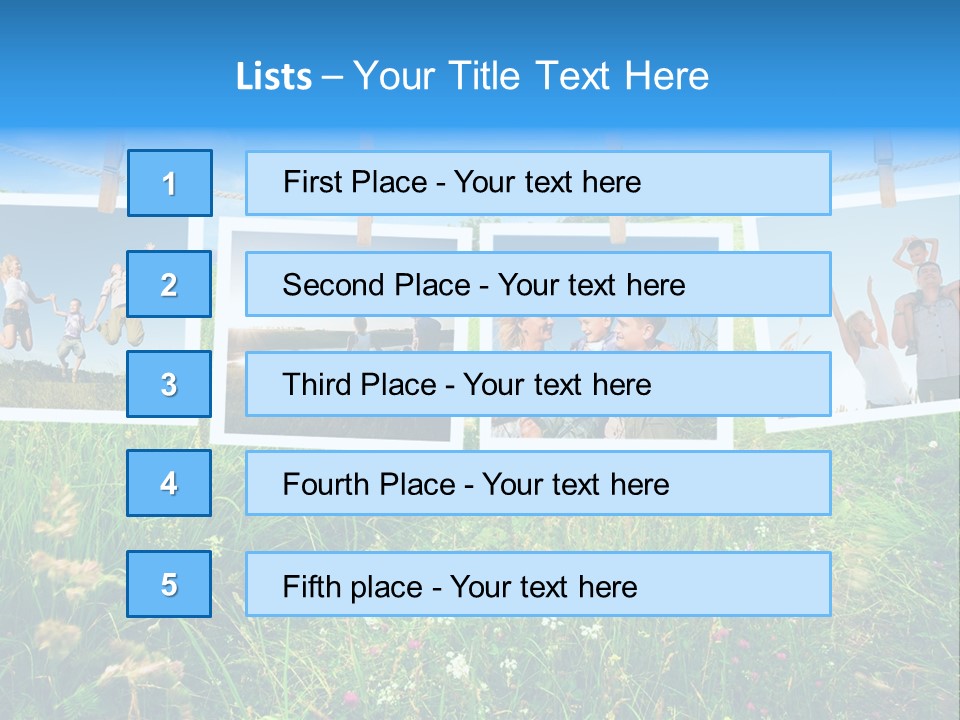Healthy Lifestile Happy PowerPoint Template