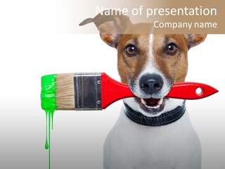 Ink Humor White PowerPoint Template