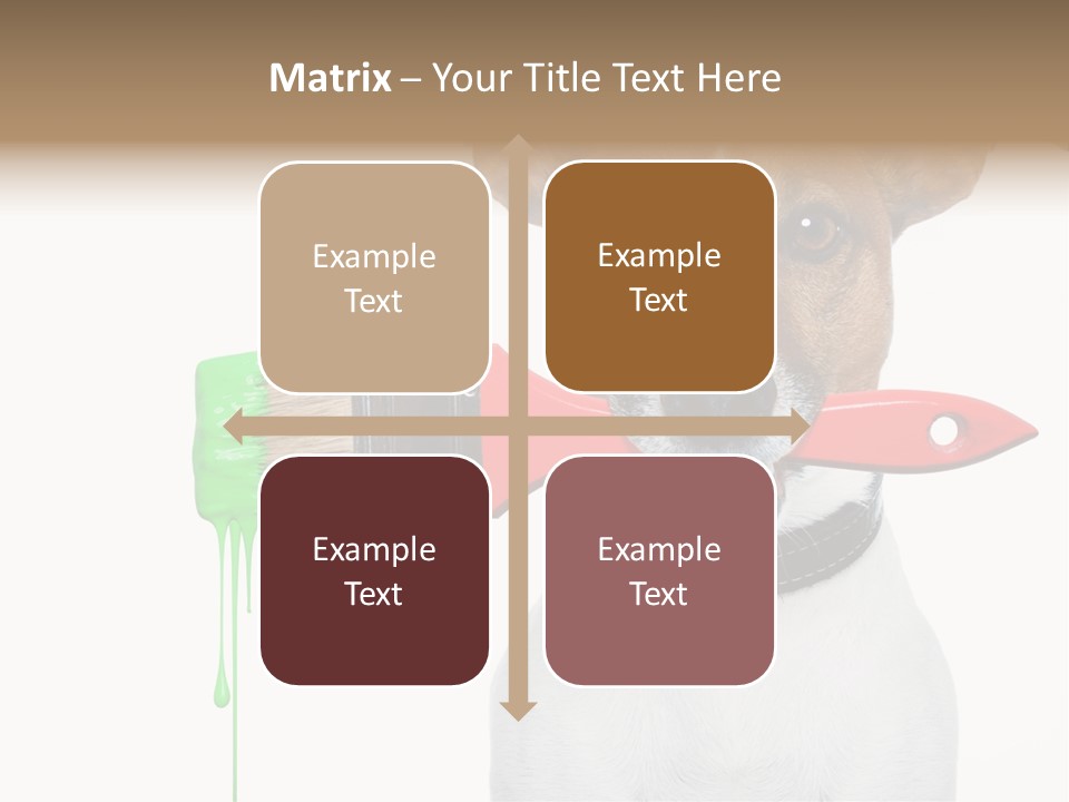 Ink Humor White PowerPoint Template