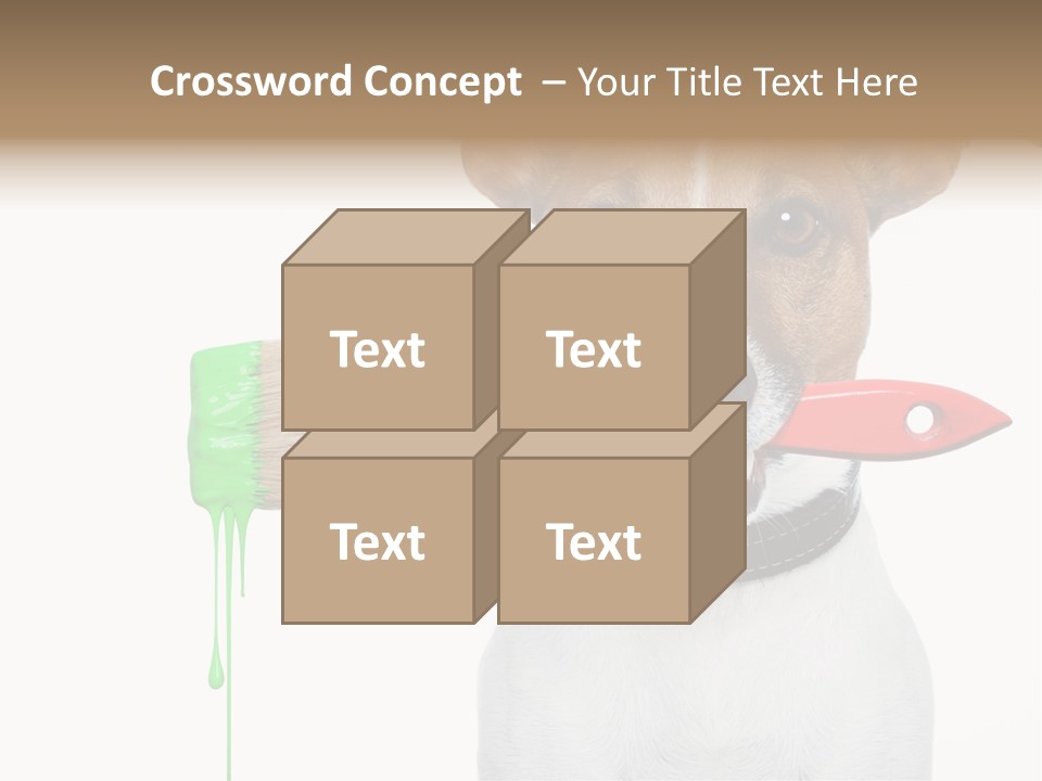 Ink Humor White PowerPoint Template