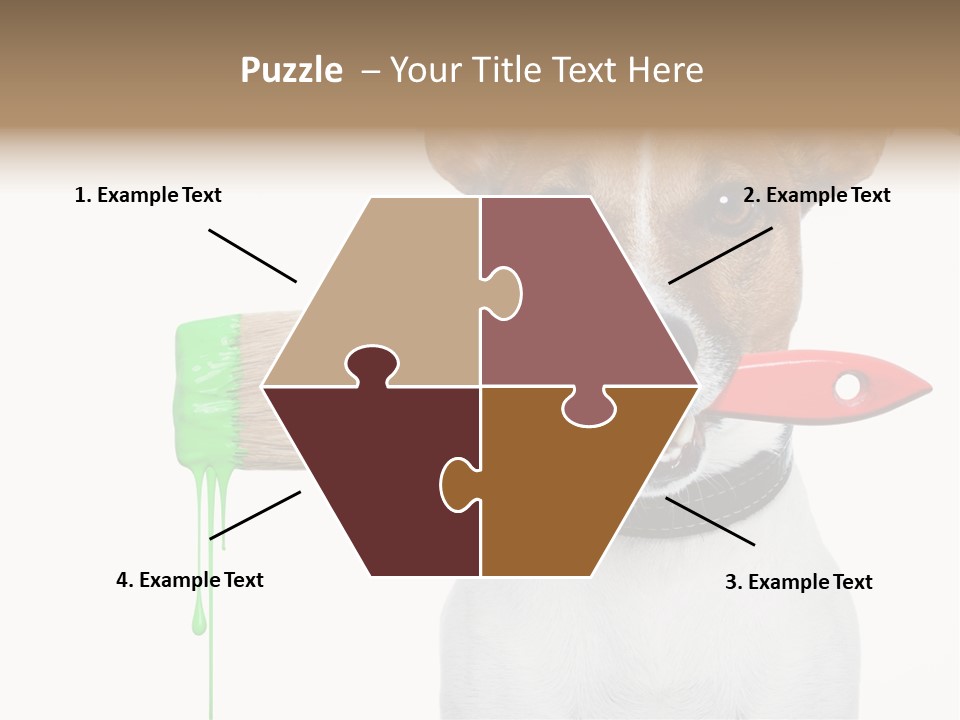 Ink Humor White PowerPoint Template