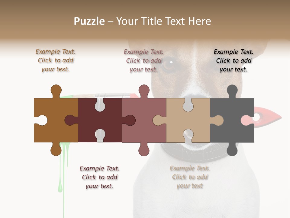 Ink Humor White PowerPoint Template