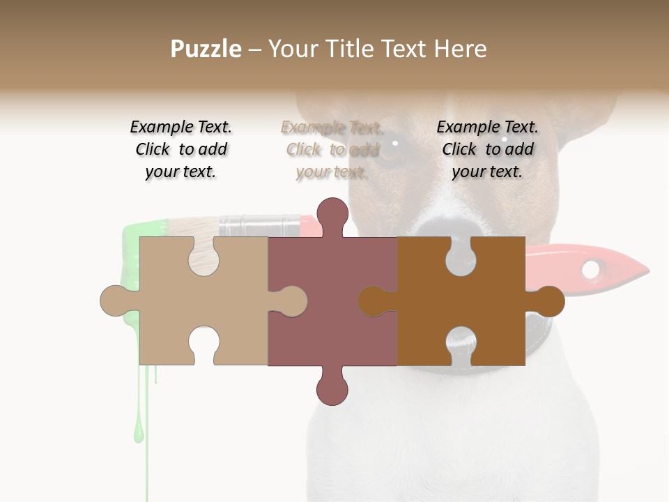 Ink Humor White PowerPoint Template