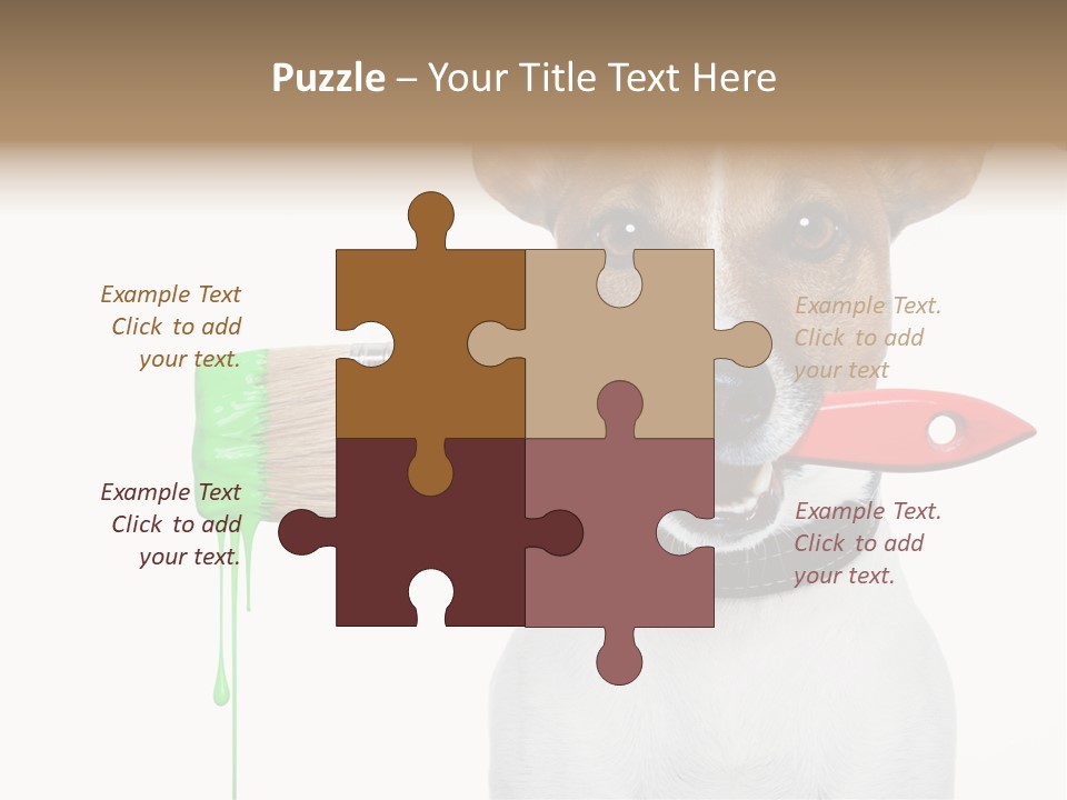 Ink Humor White PowerPoint Template