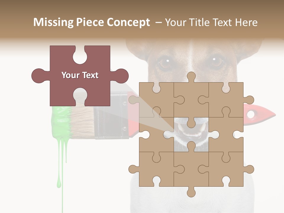 Ink Humor White PowerPoint Template