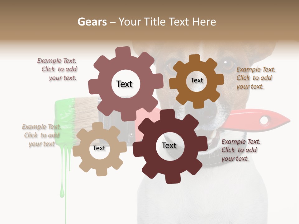 Ink Humor White PowerPoint Template