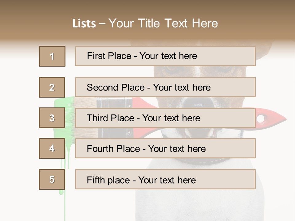 Ink Humor White PowerPoint Template