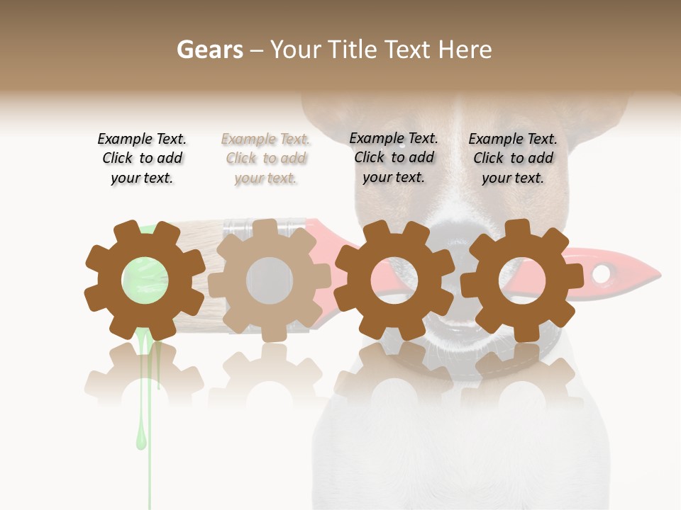 Ink Humor White PowerPoint Template