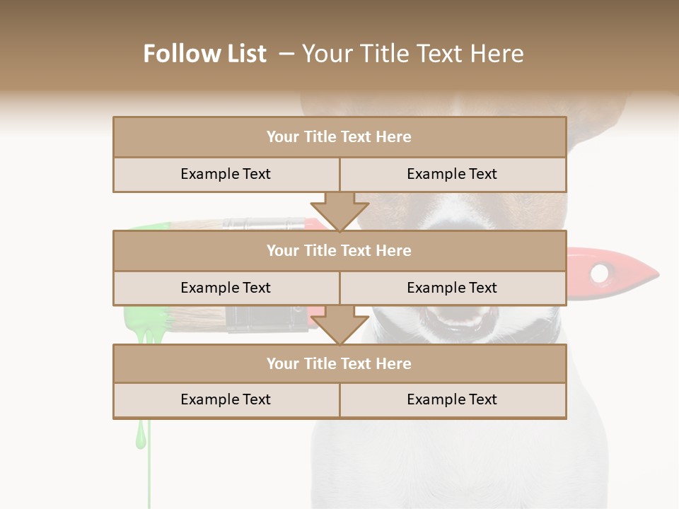 Ink Humor White PowerPoint Template