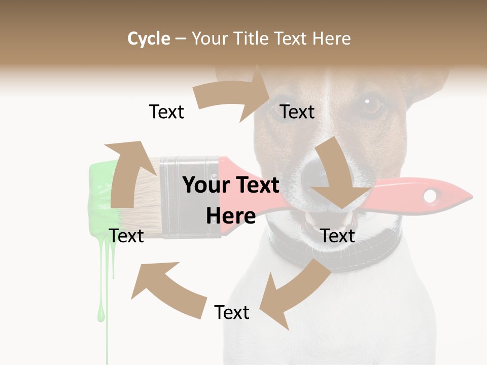 Ink Humor White PowerPoint Template