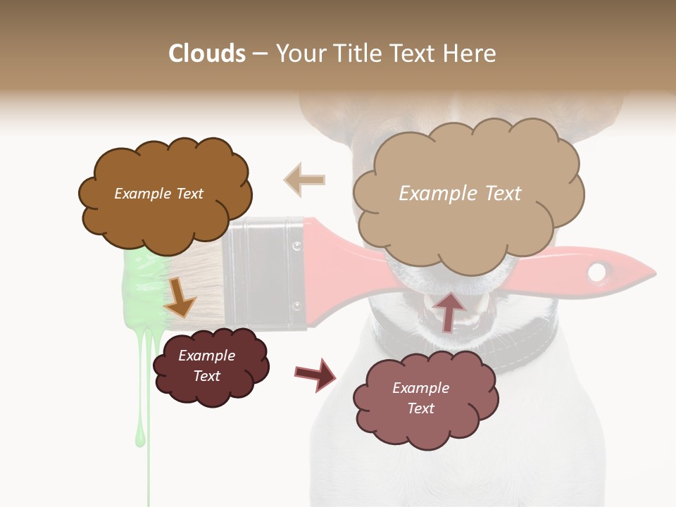 Ink Humor White PowerPoint Template