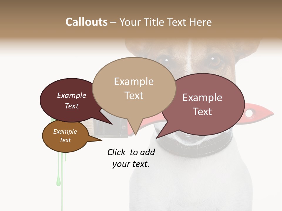 Ink Humor White PowerPoint Template