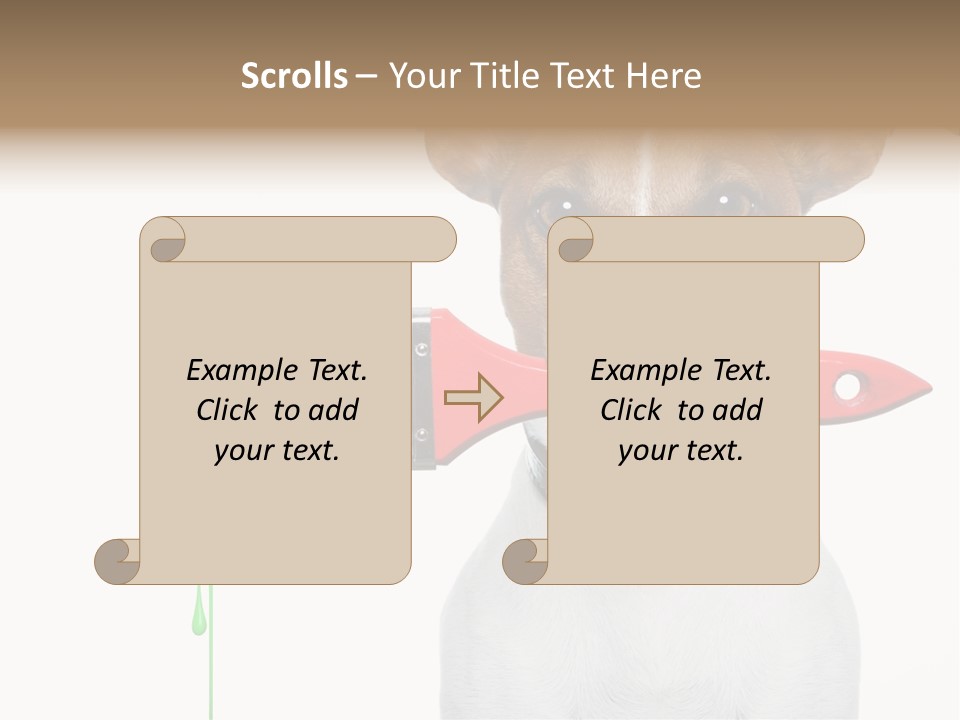 Ink Humor White PowerPoint Template