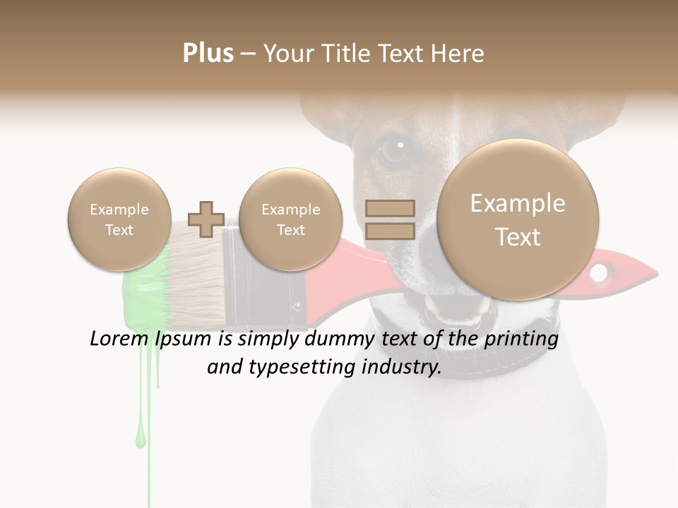Ink Humor White PowerPoint Template