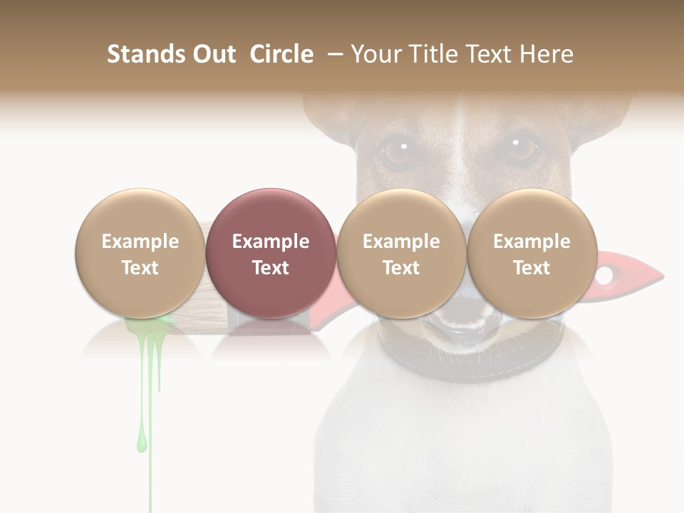 Ink Humor White PowerPoint Template