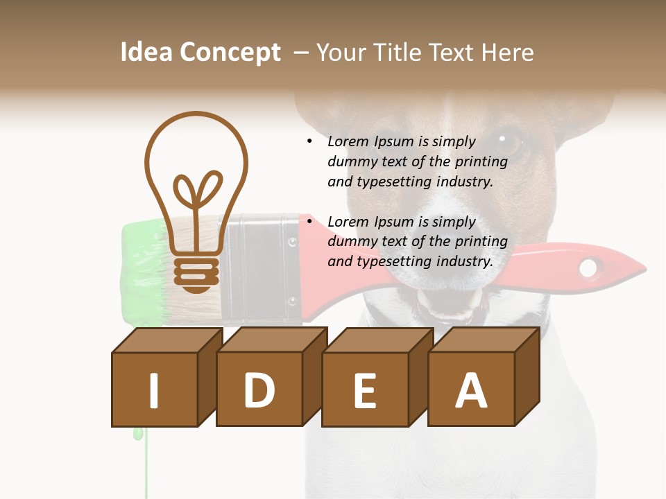 Ink Humor White PowerPoint Template