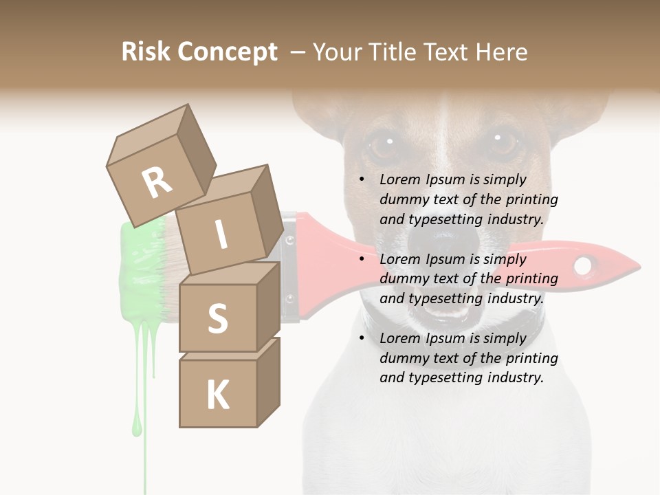 Ink Humor White PowerPoint Template