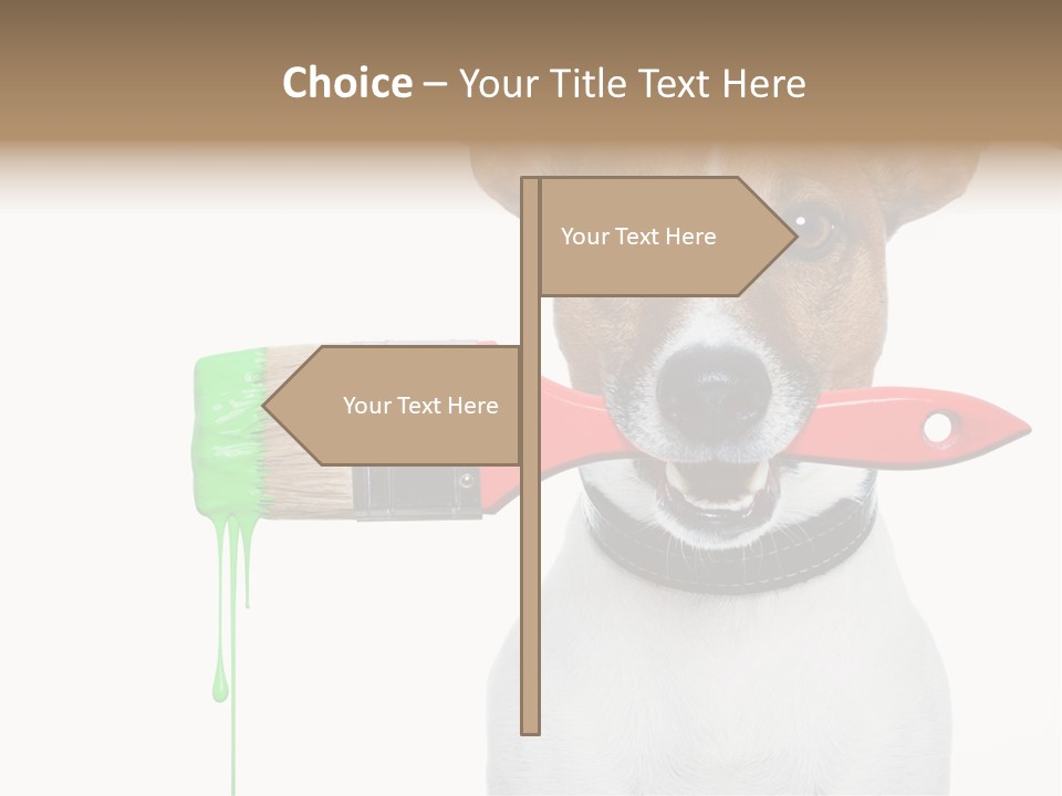 Ink Humor White PowerPoint Template