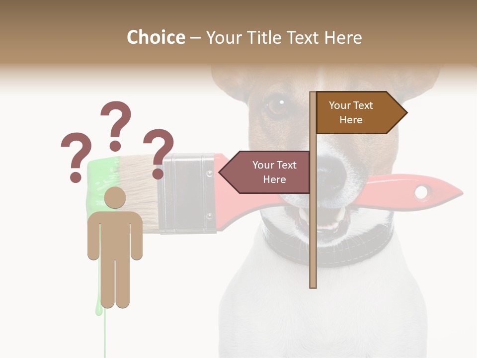 Ink Humor White PowerPoint Template