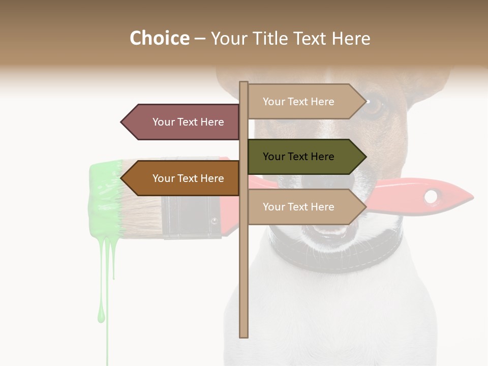 Ink Humor White PowerPoint Template