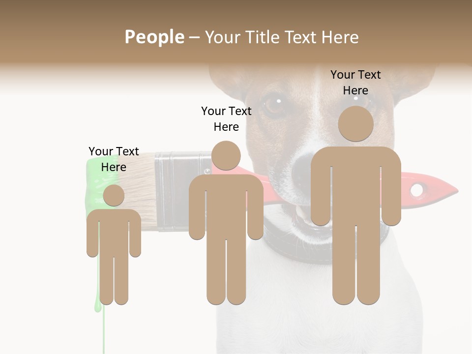 Ink Humor White PowerPoint Template