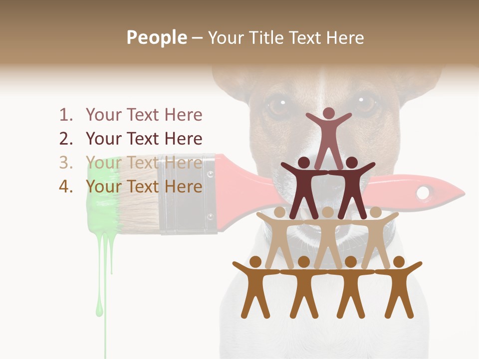 Ink Humor White PowerPoint Template