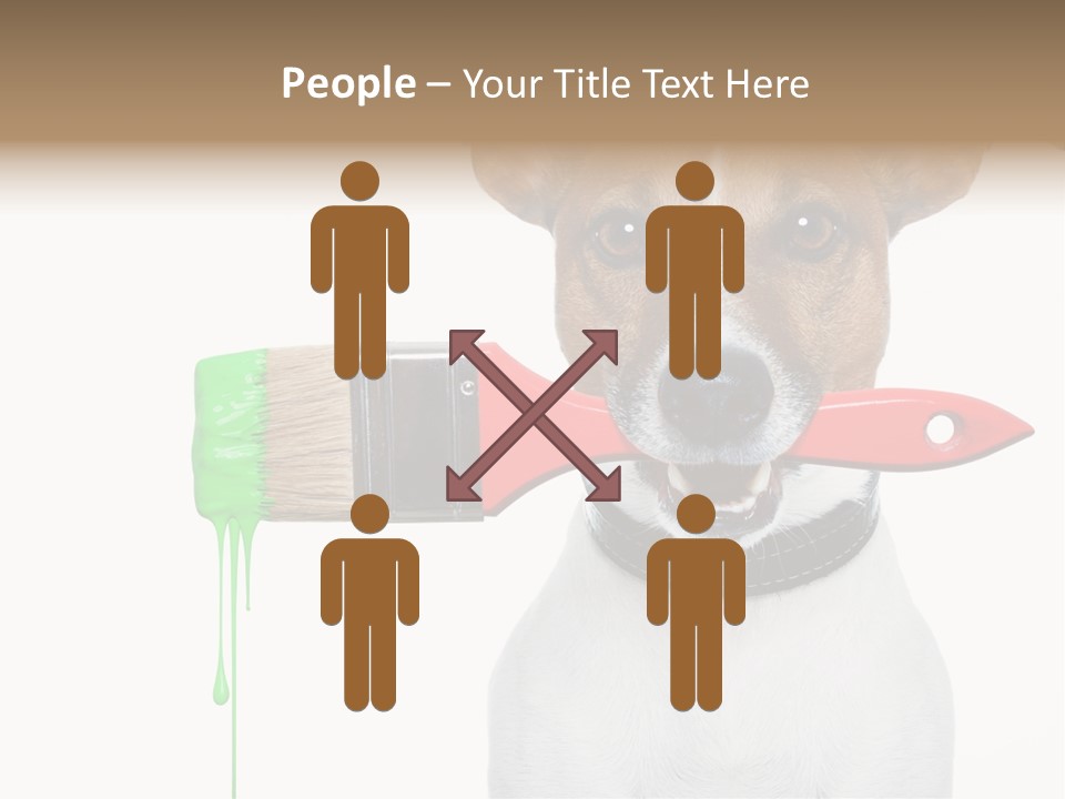 Ink Humor White PowerPoint Template