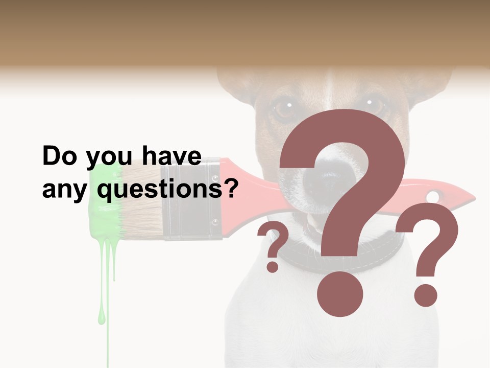 Ink Humor White PowerPoint Template