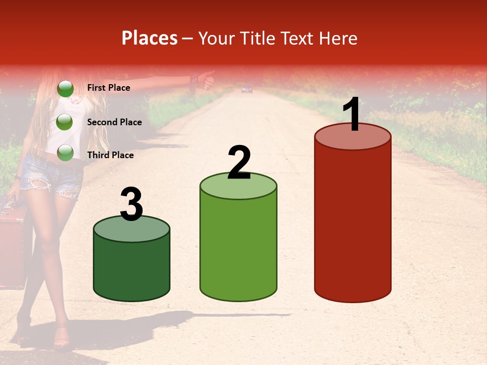 People Freedom Road PowerPoint Template