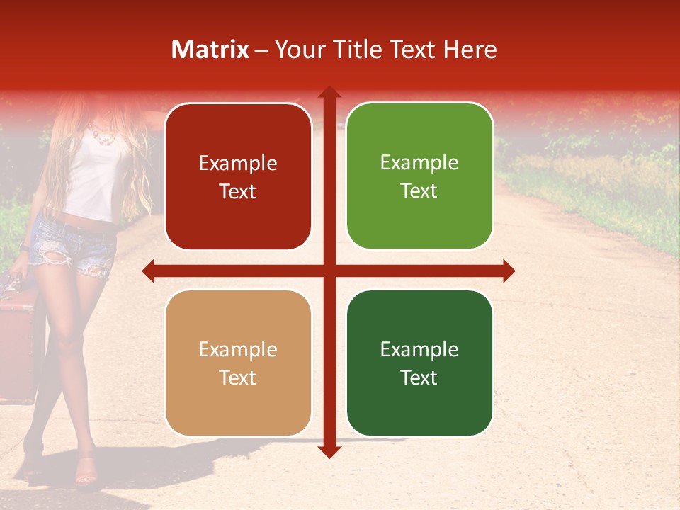 People Freedom Road PowerPoint Template