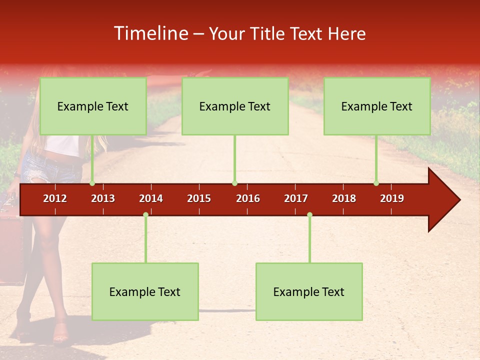 People Freedom Road PowerPoint Template