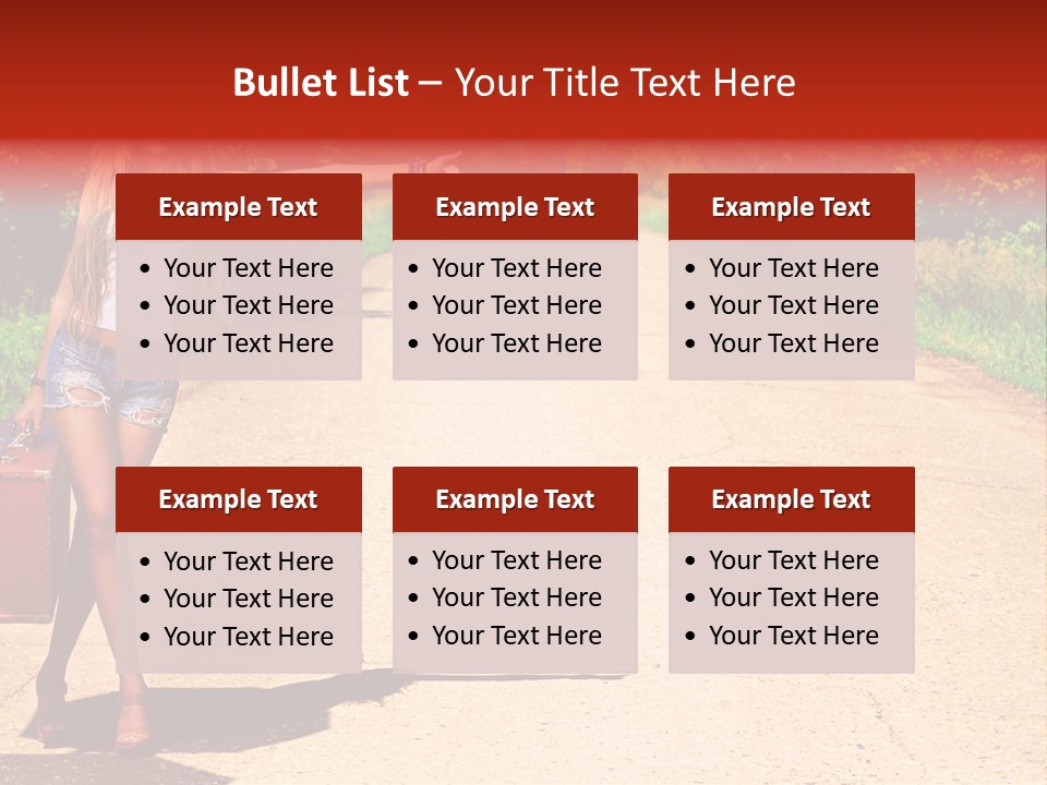 People Freedom Road PowerPoint Template
