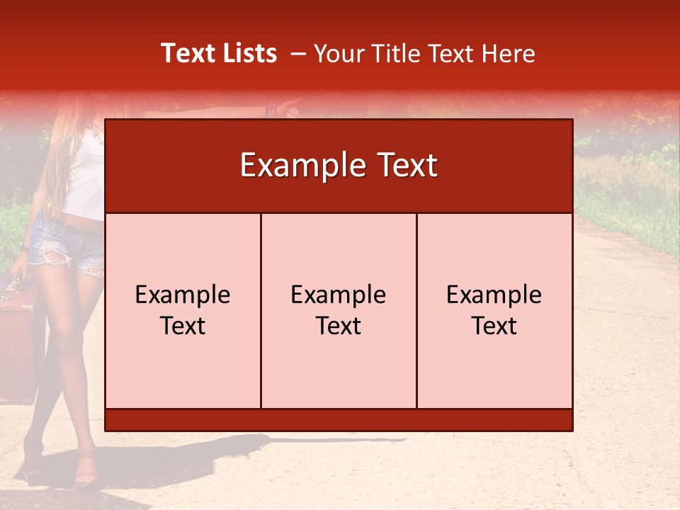 People Freedom Road PowerPoint Template