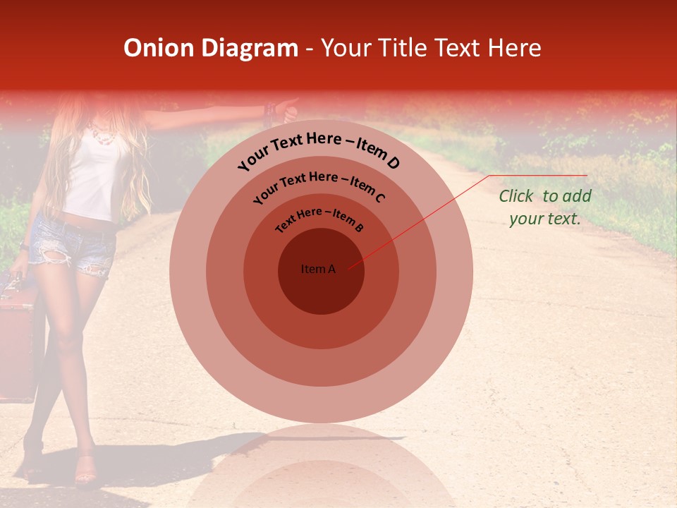 People Freedom Road PowerPoint Template